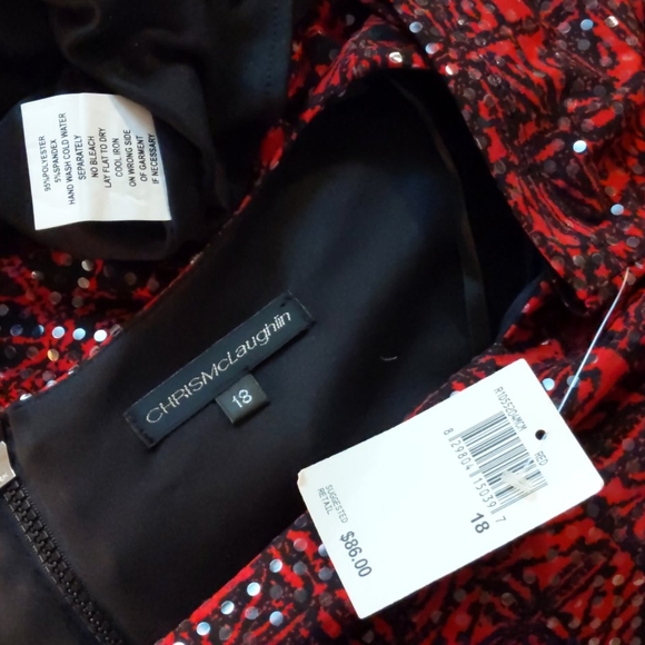 Chris McLaughlin Sequined Dress, Size 18, NWT - Picture 6 of 6